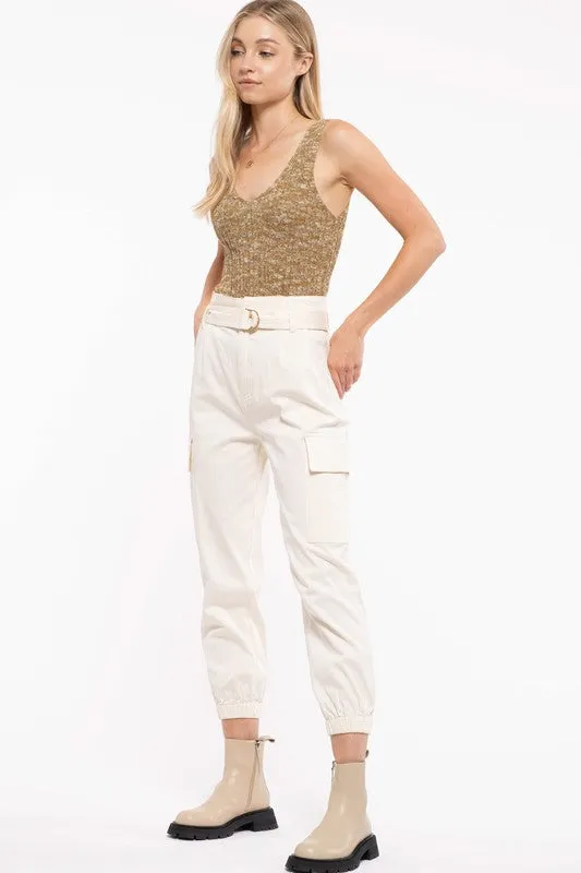 MINE- Belted Cargo Pants