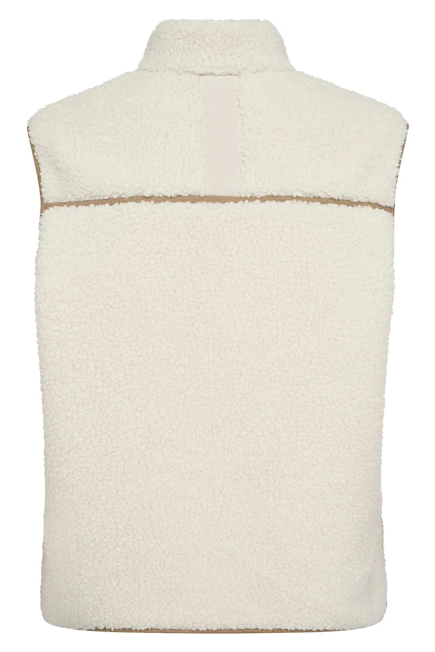 Mos Mosh 165230 Ecru Cream Rowe Teddy Waistcoat Gilet