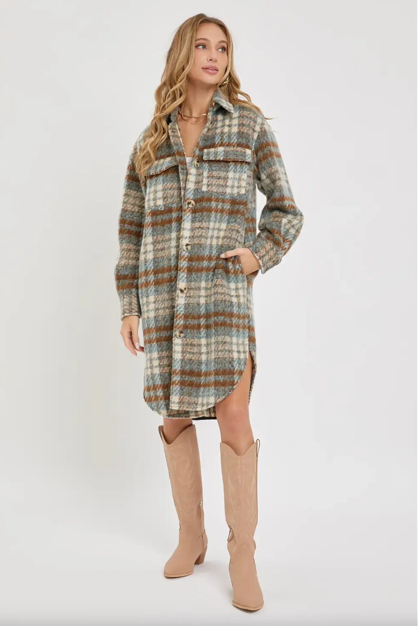 Peyton Plaid Shacket