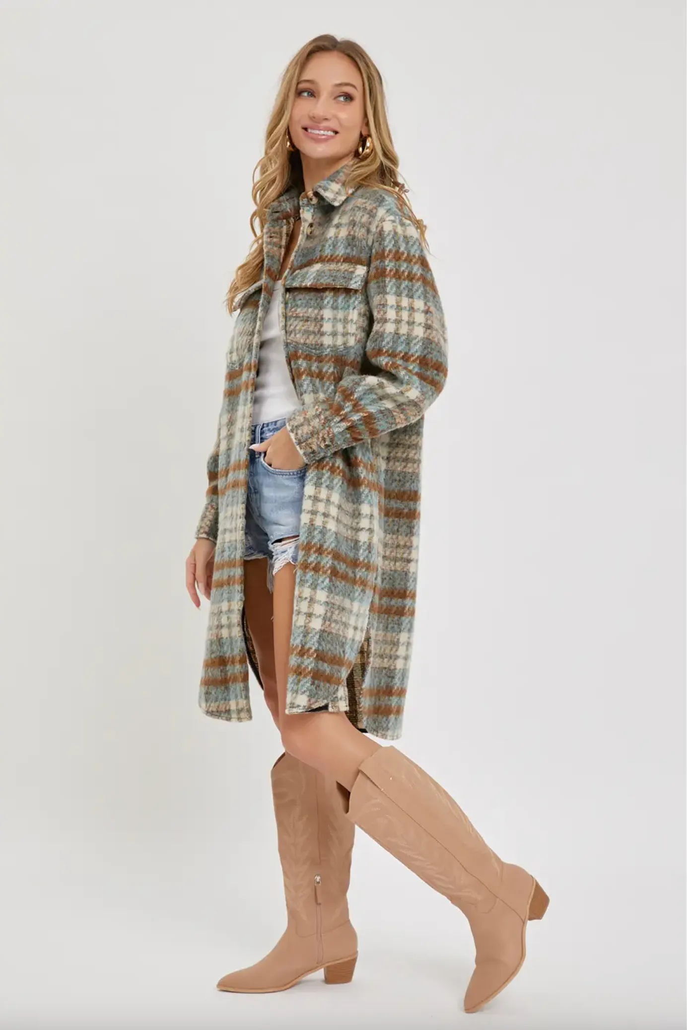 Peyton Plaid Shacket