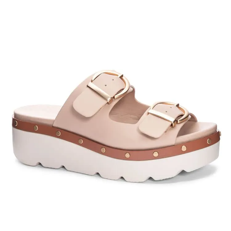 Platform Smooth Buckle Sandal - Surfsup