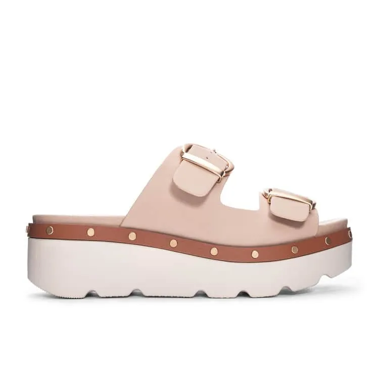 Platform Smooth Buckle Sandal - Surfsup
