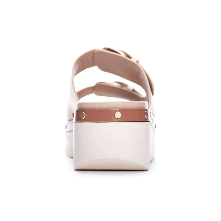 Platform Smooth Buckle Sandal - Surfsup