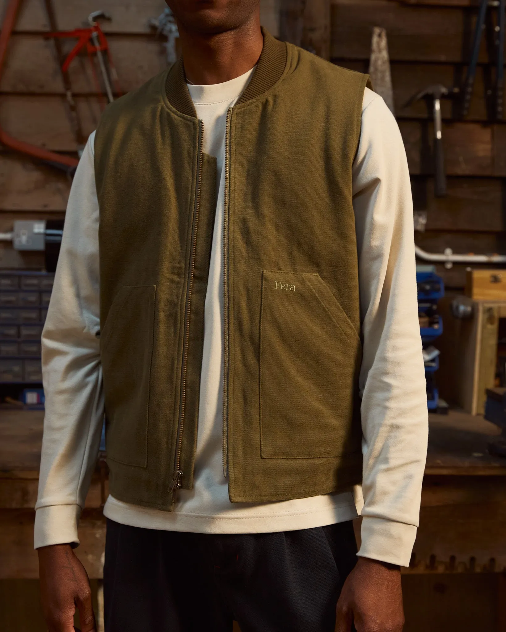Poacher Gilet - Marsh Green