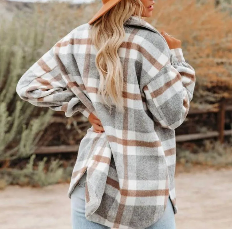 Prime Time Classic Multi Plaid Shacket
