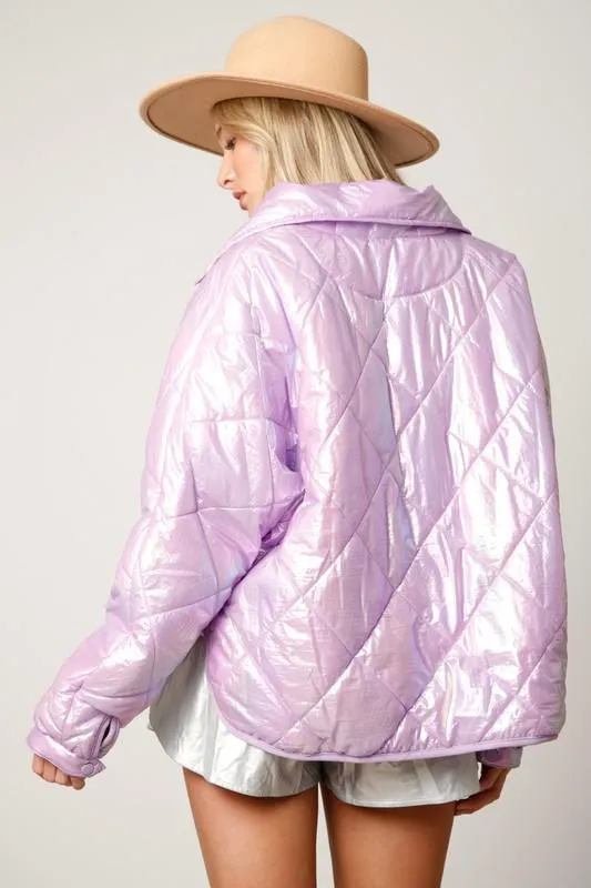 Purple Iridescent Jacket