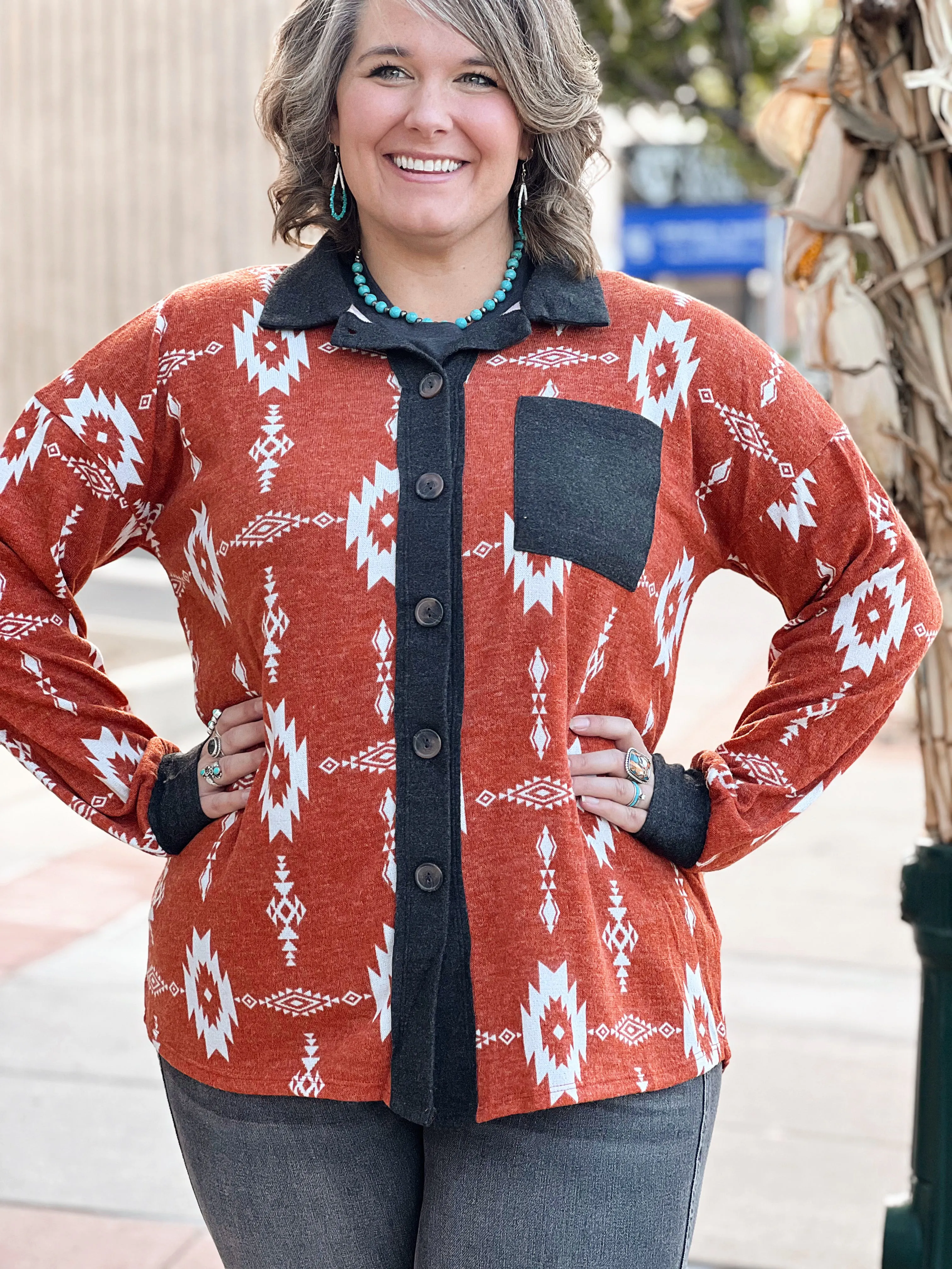 Rebel Rust Shacket