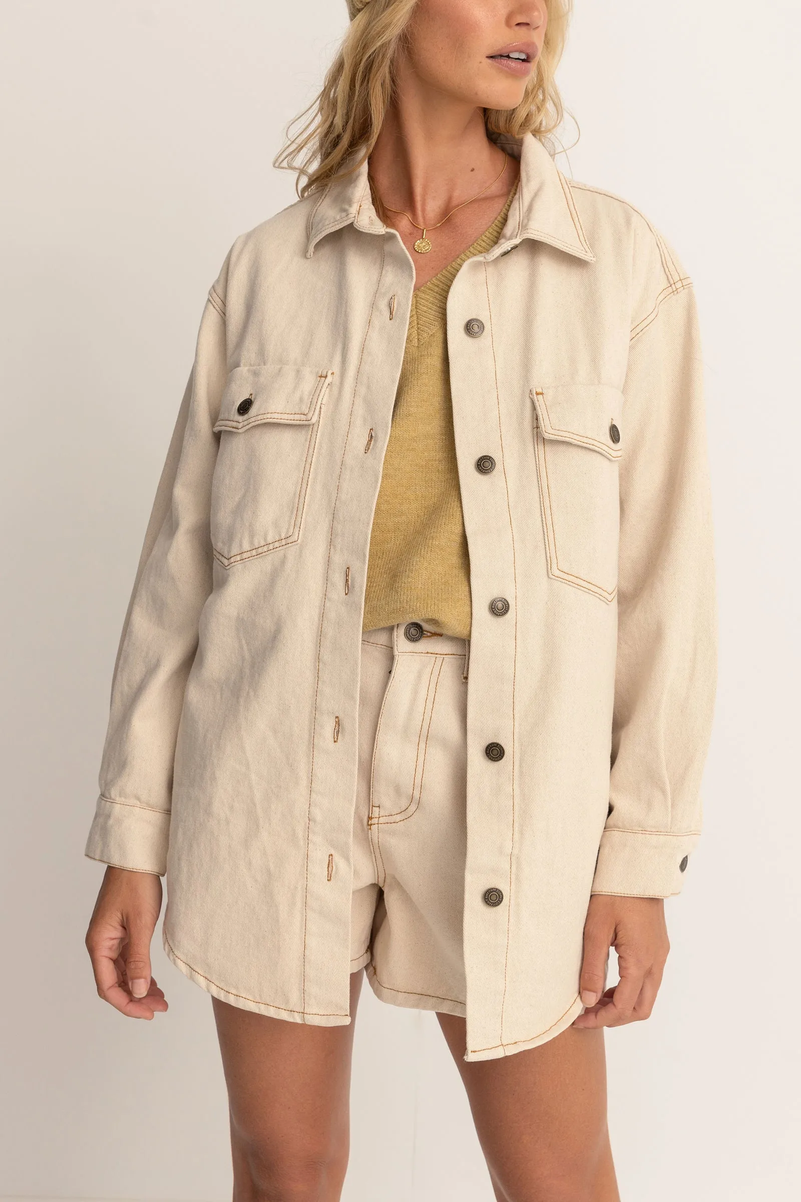 Rhythm Claude Drill Shacket
