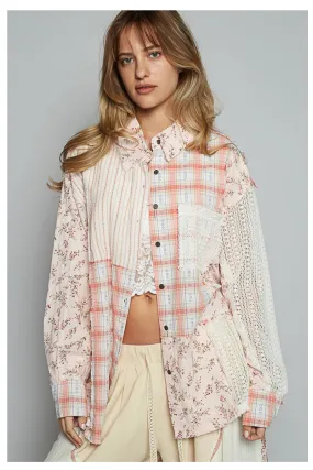 Romance Me Patchwork Top
