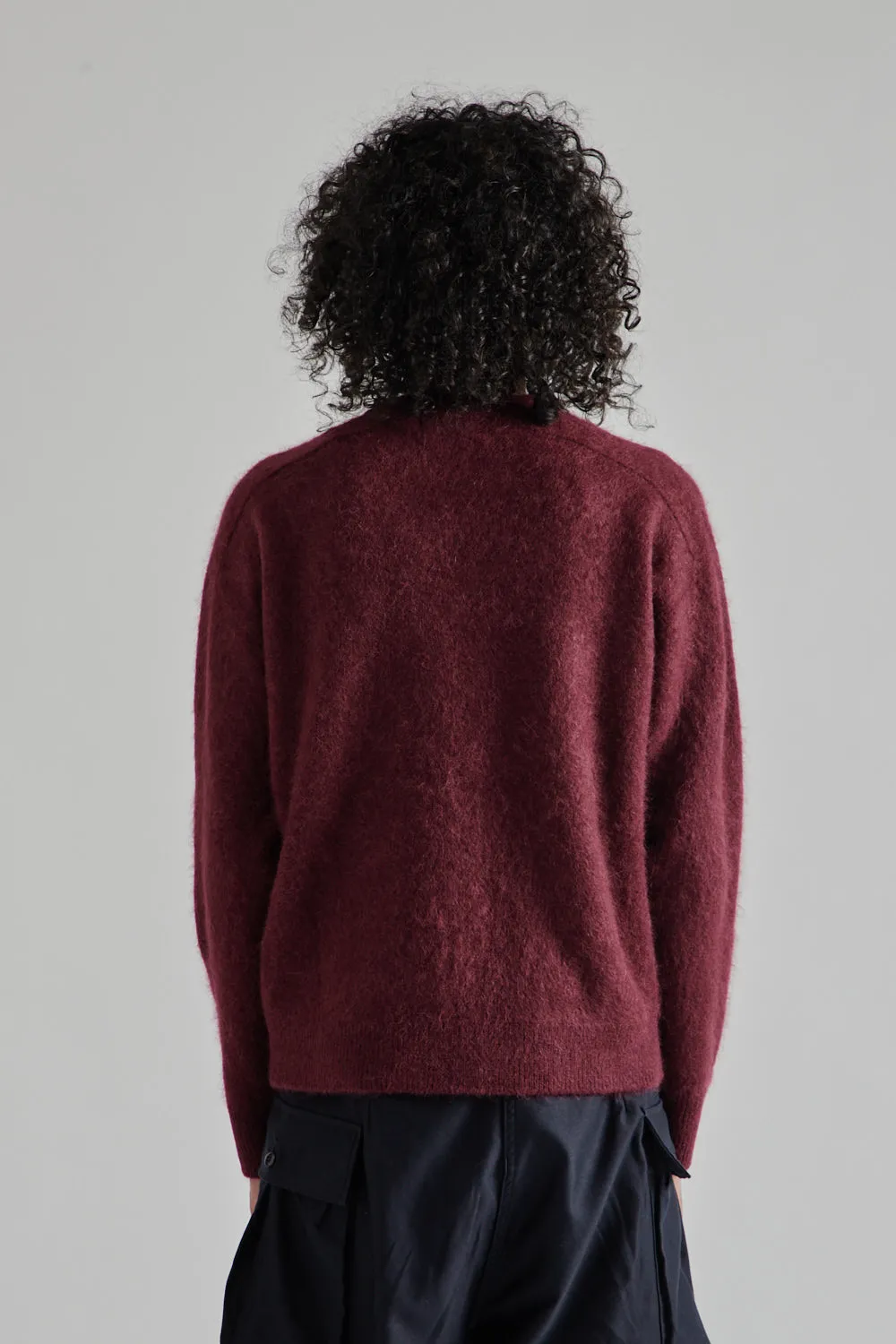 Royal Alpaca Knit P/O - Burgandy