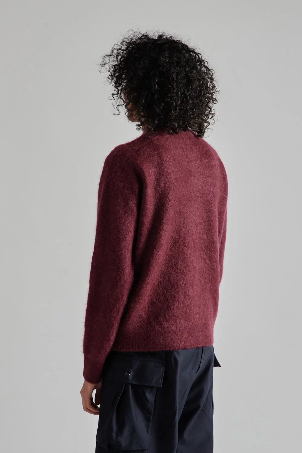 Royal Alpaca Knit P/O - Burgandy