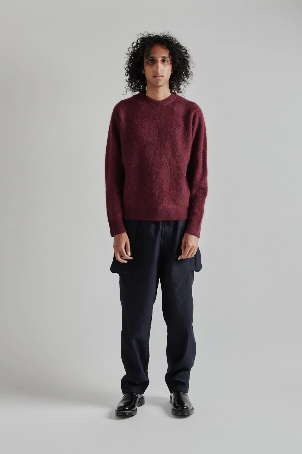 Royal Alpaca Knit P/O - Burgandy