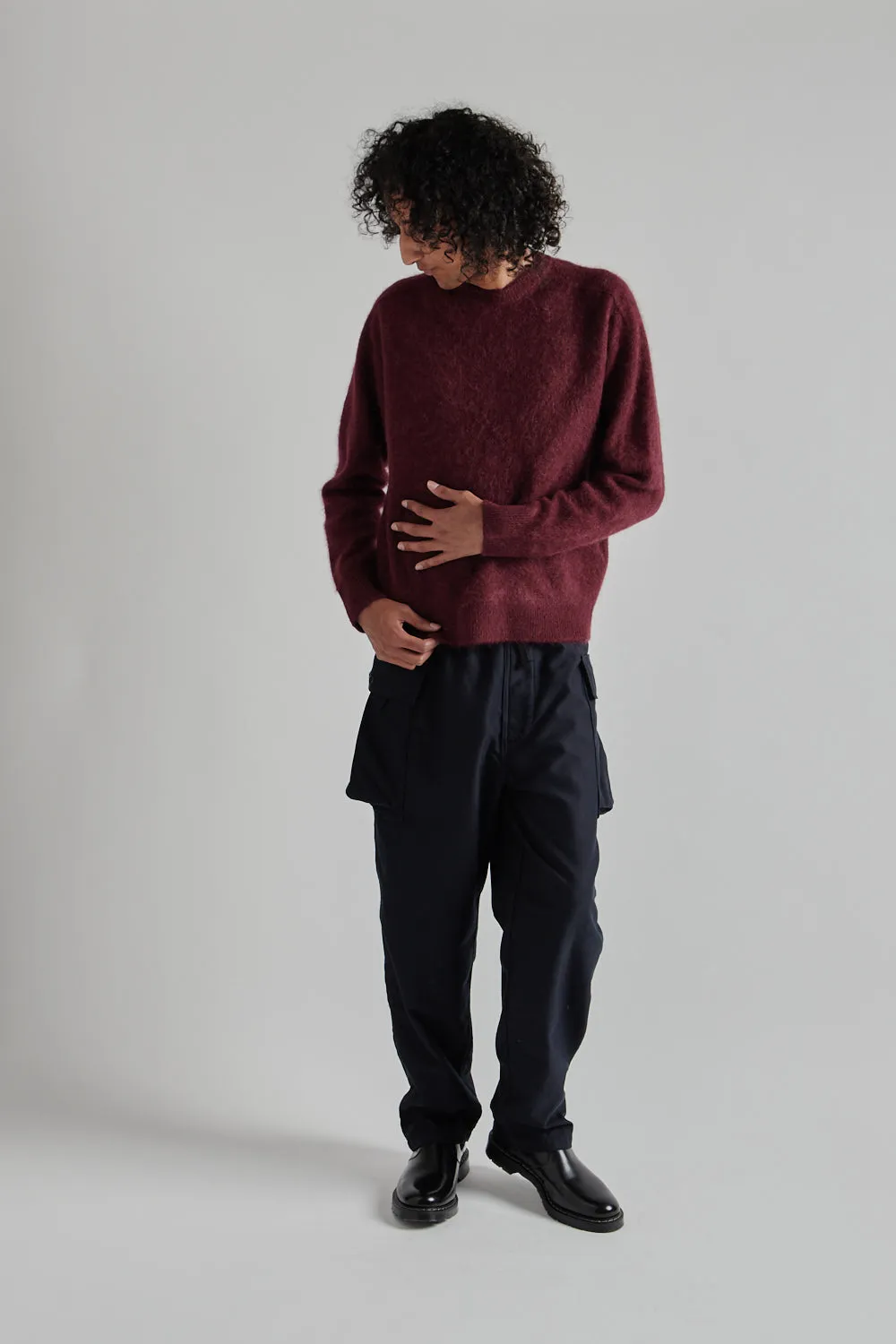 Royal Alpaca Knit P/O - Burgandy