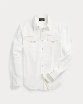 RRL Slim Fit Poplin Western Shirt