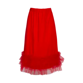 Ruffled Midi Skirt