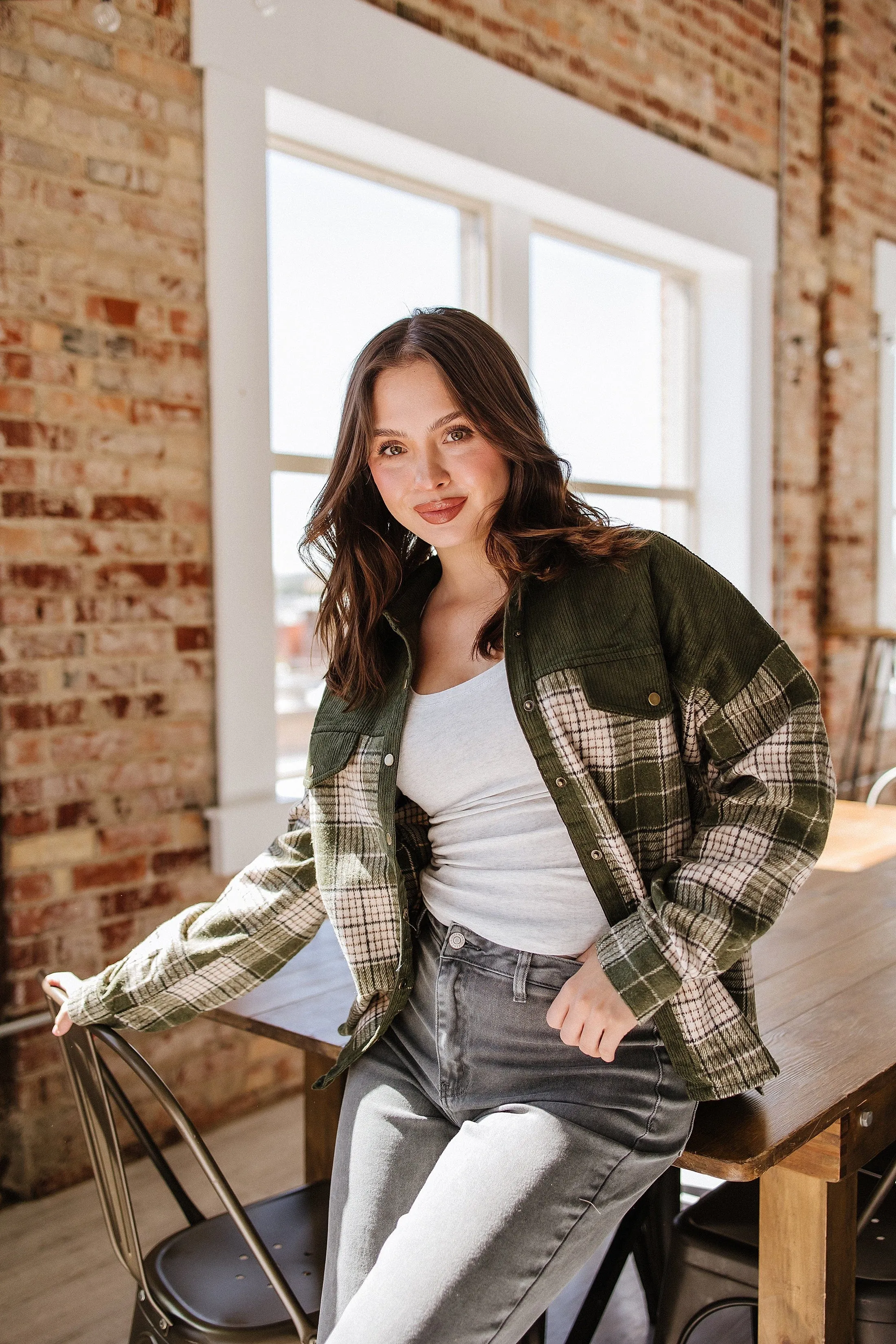 SALE - Catherine Patchwork Plaid Shacket | Size Small