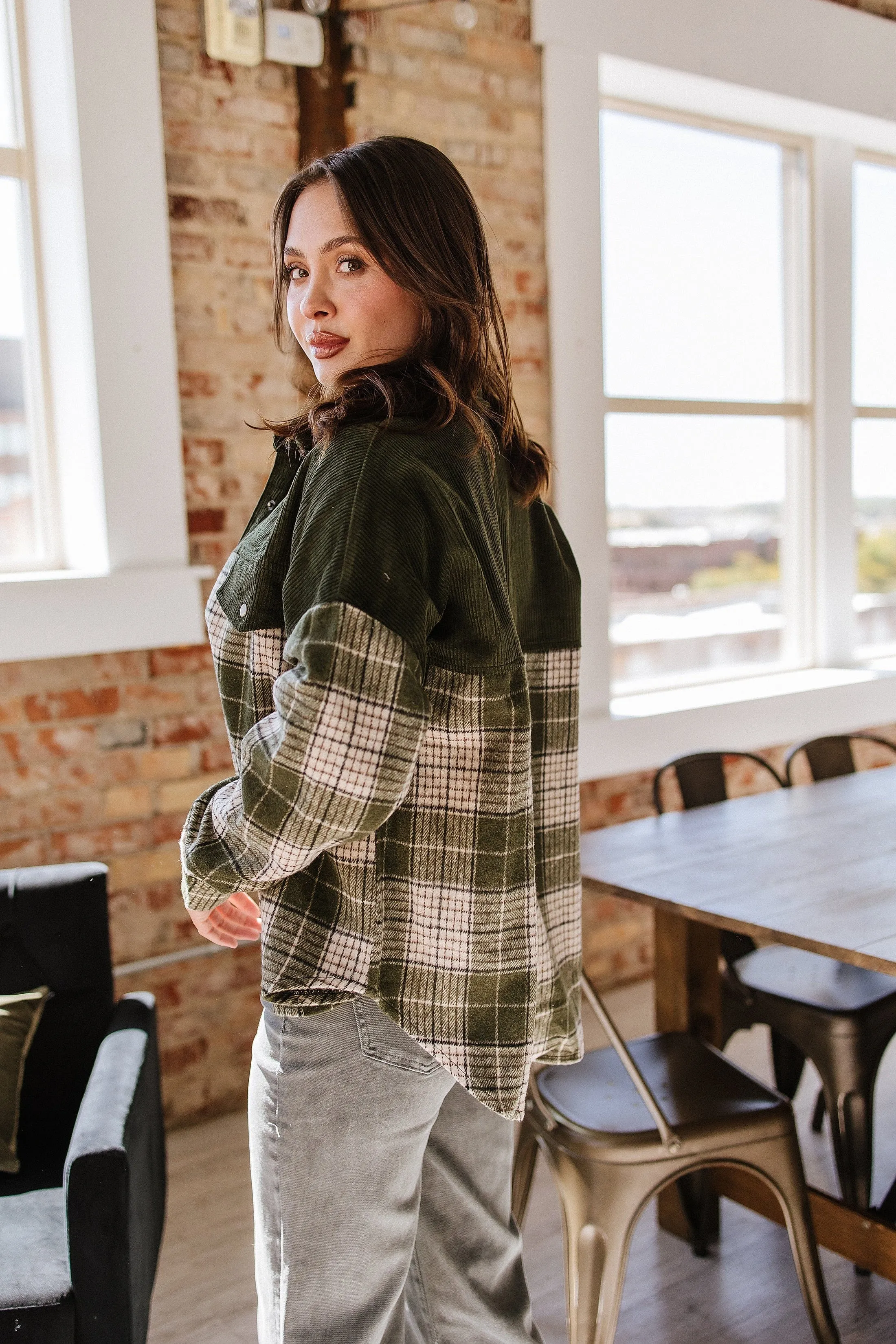 SALE - Catherine Patchwork Plaid Shacket | Size Small