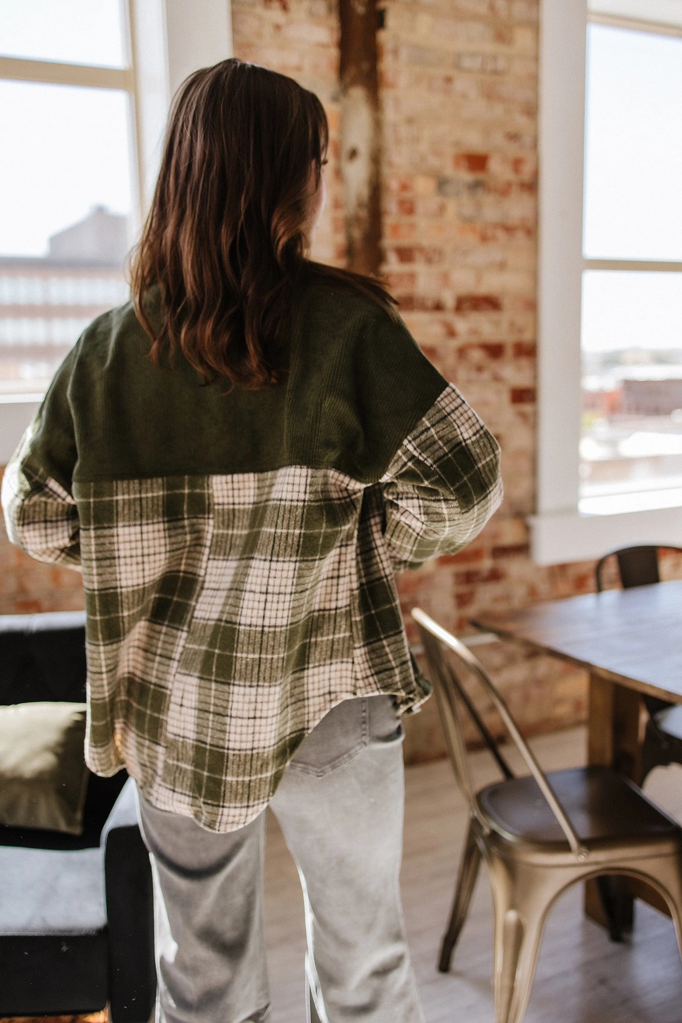 SALE - Catherine Patchwork Plaid Shacket | Size Small