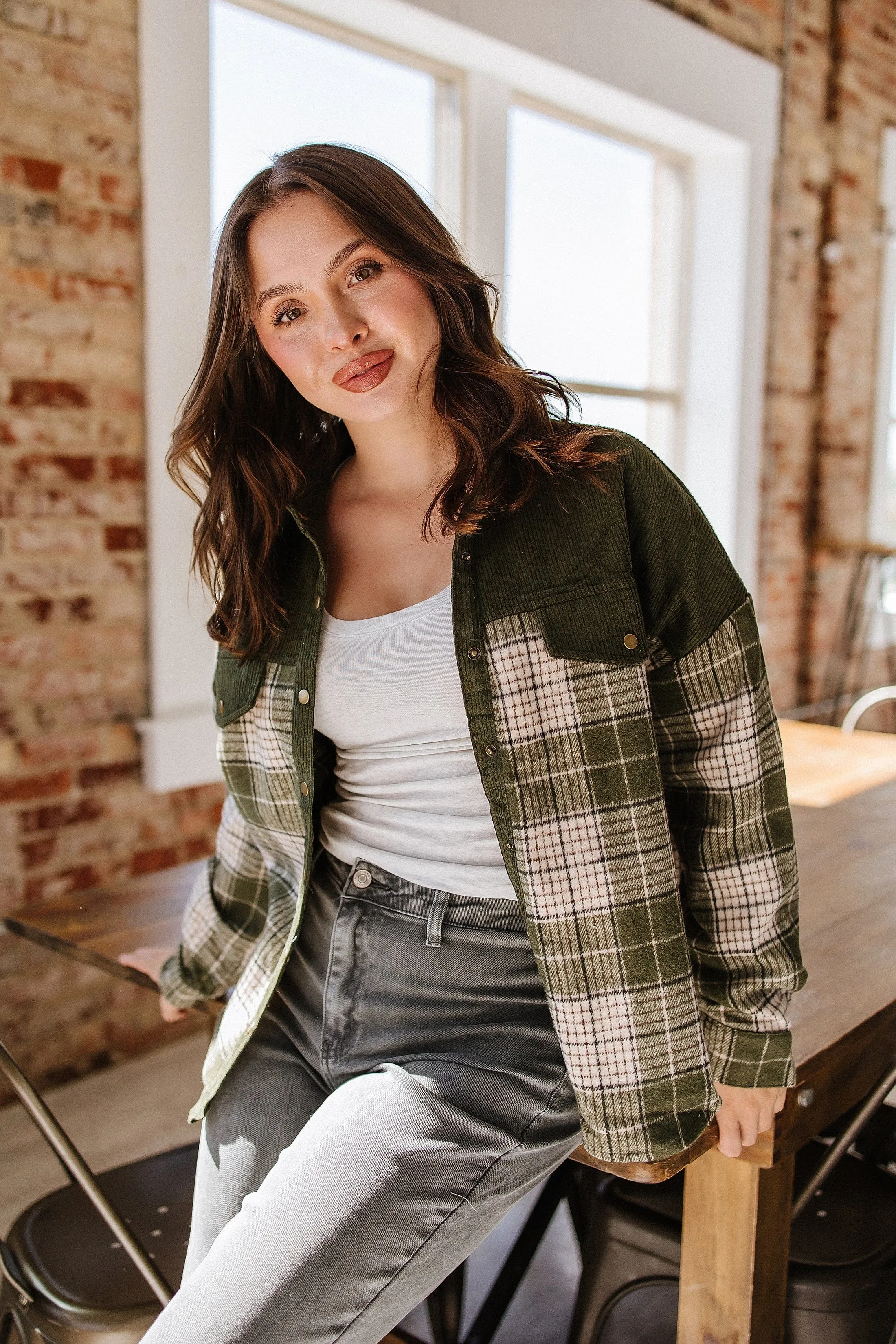 SALE - Catherine Patchwork Plaid Shacket | Size Small