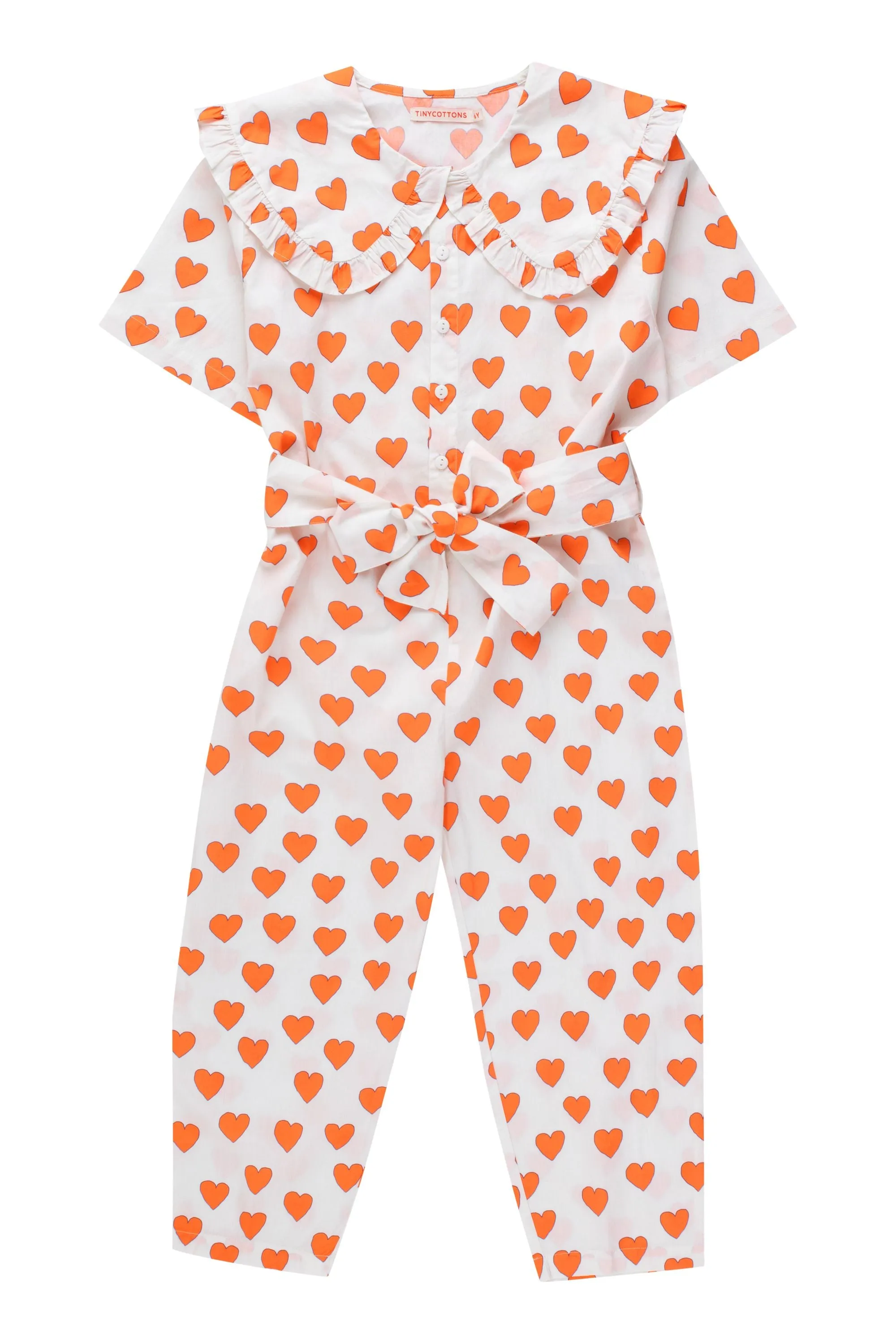 SALE Hearts Jumpsuit by Tinycottons