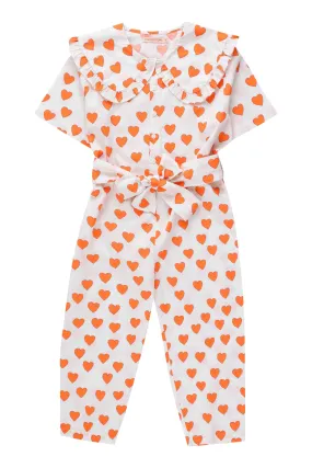 SALE Hearts Jumpsuit by Tinycottons