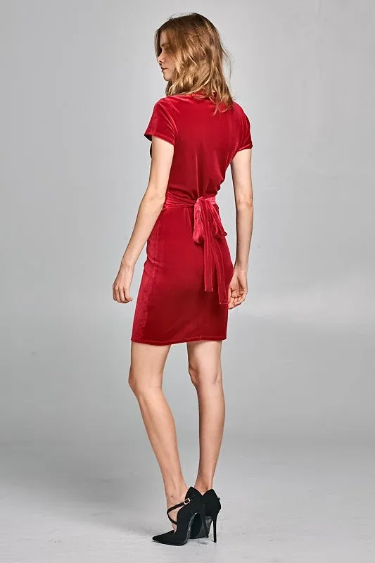 SALE!!!!! Red Velvet Midi Dress