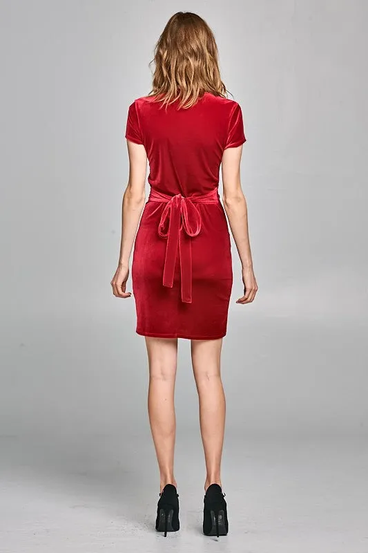 SALE!!!!! Red Velvet Midi Dress