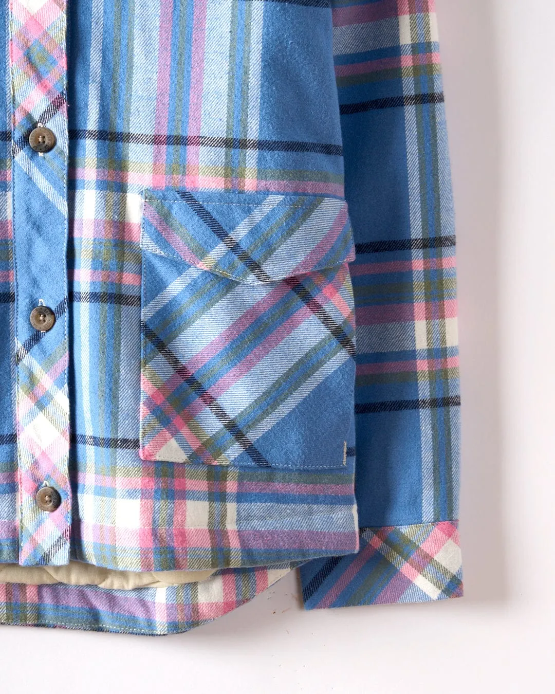 Saltrock Girls Myla Shacket Sfq42501008 Blue Check