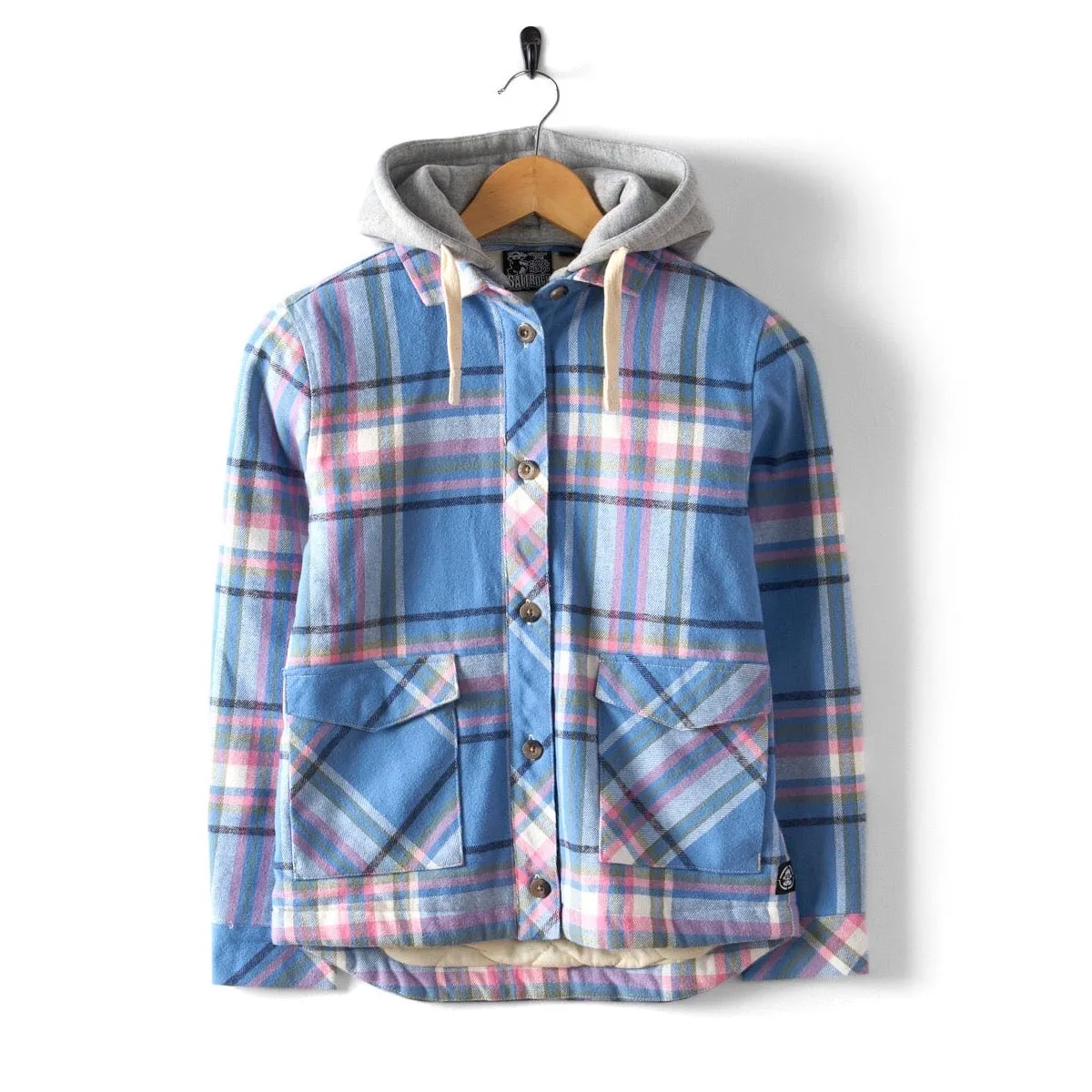 Saltrock Girls Myla Shacket Sfq42501008 Blue Check