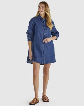 Sass Sweeny Denim Shacket 18649DWSS - 78 Indigo Wash