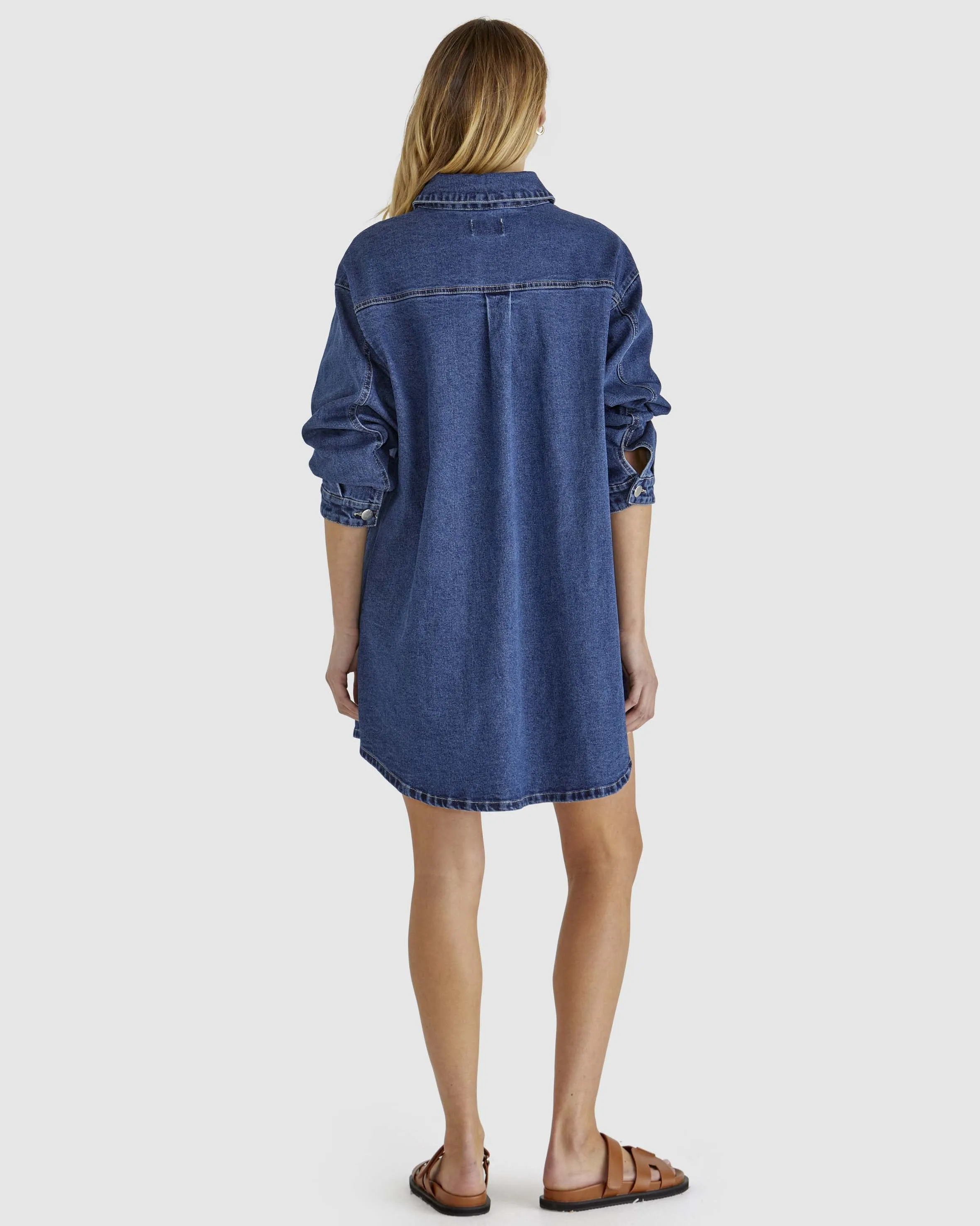 Sass Sweeny Denim Shacket 18649DWSS - 78 Indigo Wash