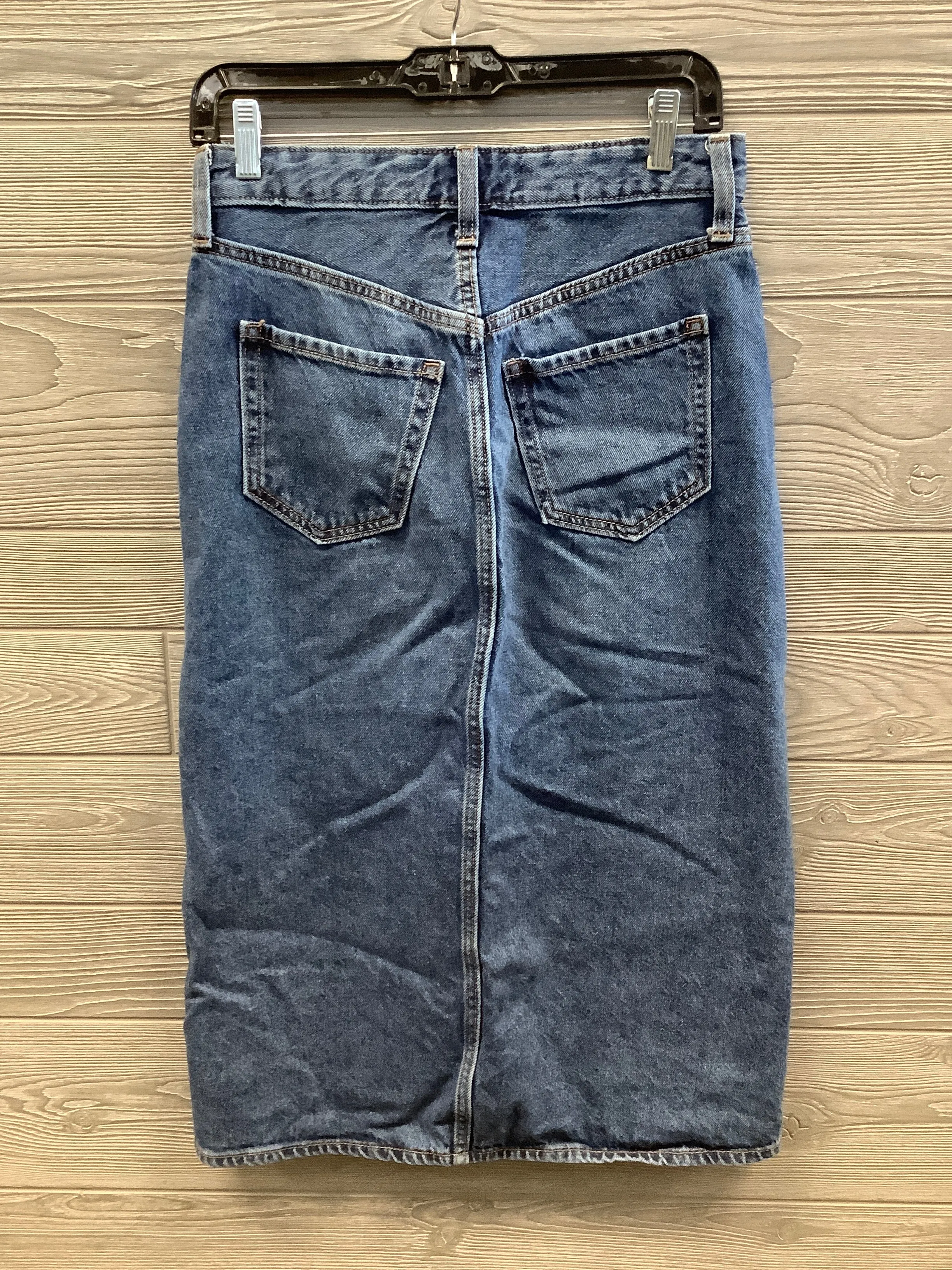 Skirt Midi By Old Navy In Blue Denim, Size: 2