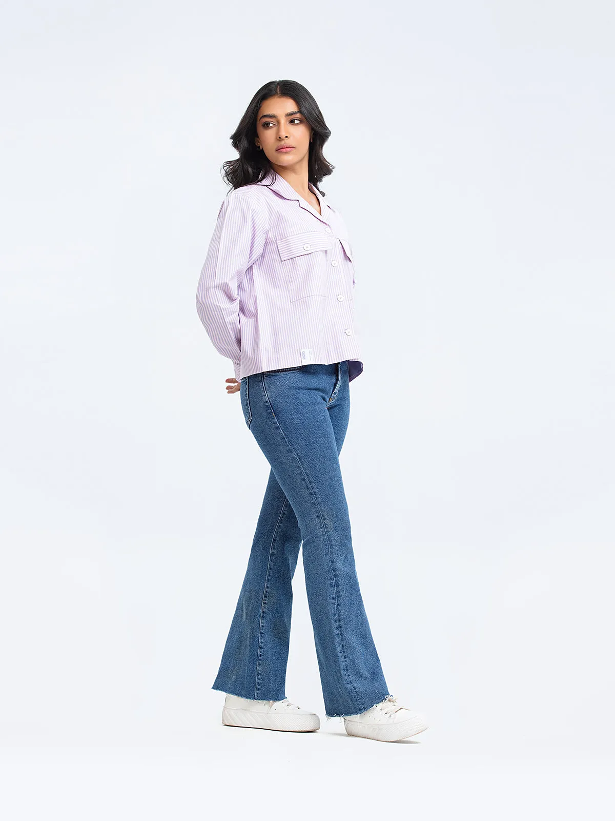 Smart Fit Cotton Shacket - FWTJW23-004