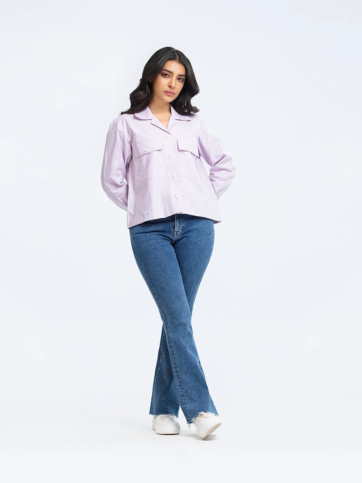Smart Fit Cotton Shacket - FWTJW23-004