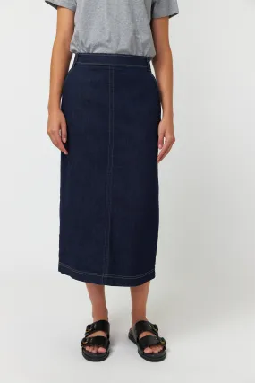 Sylvester Denim Skirt Dark Indigo