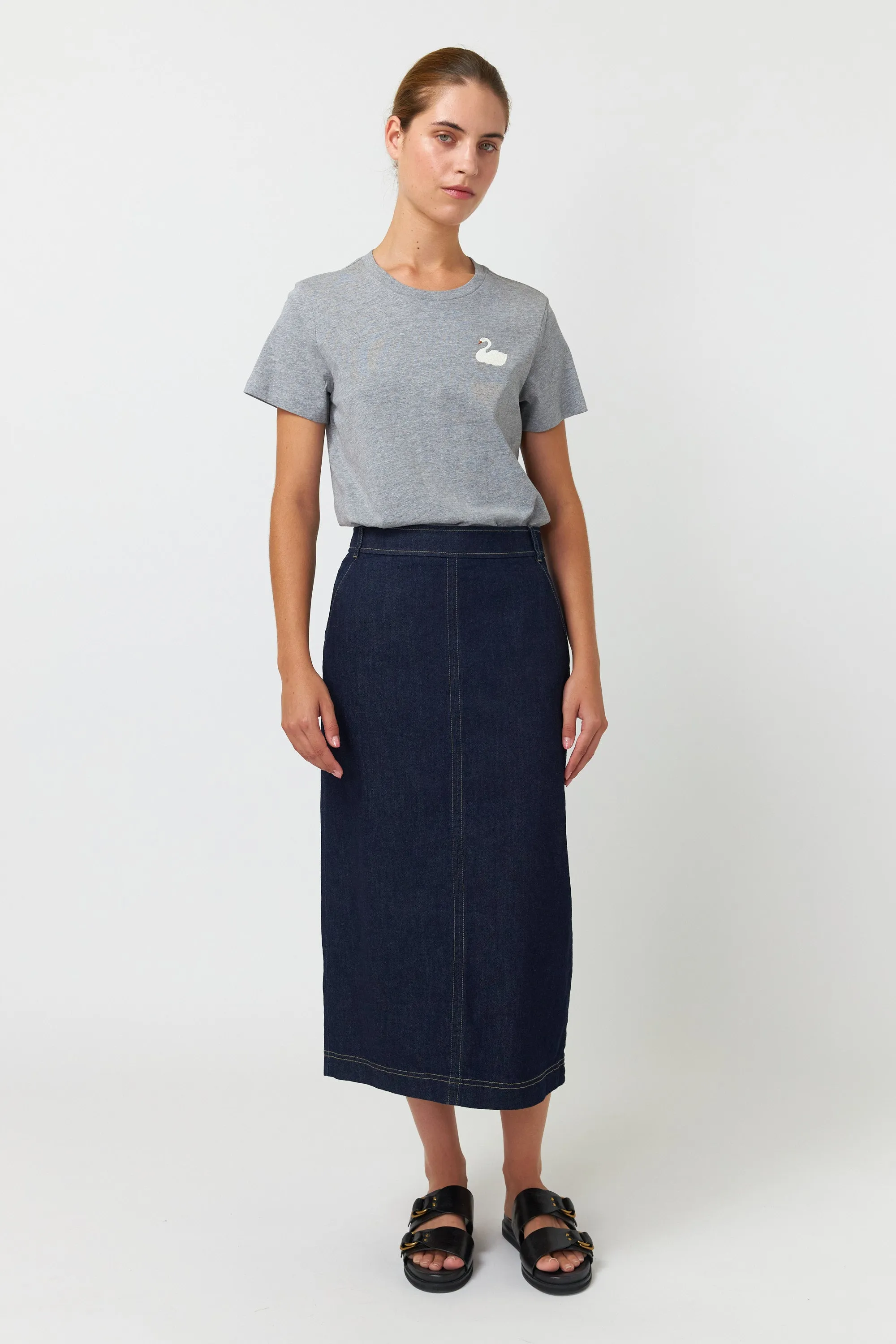 Sylvester Denim Skirt Dark Indigo