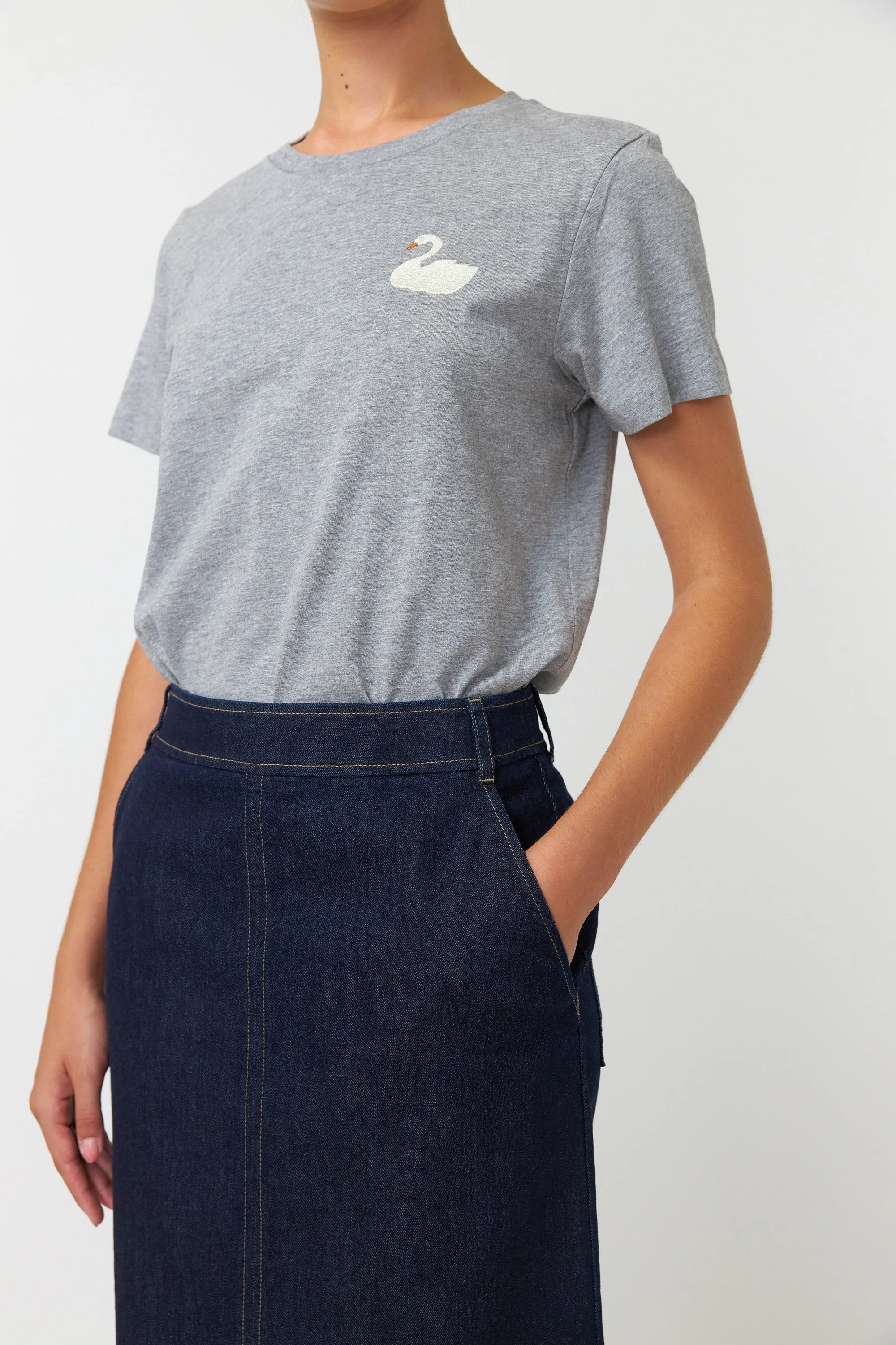 Sylvester Denim Skirt Dark Indigo
