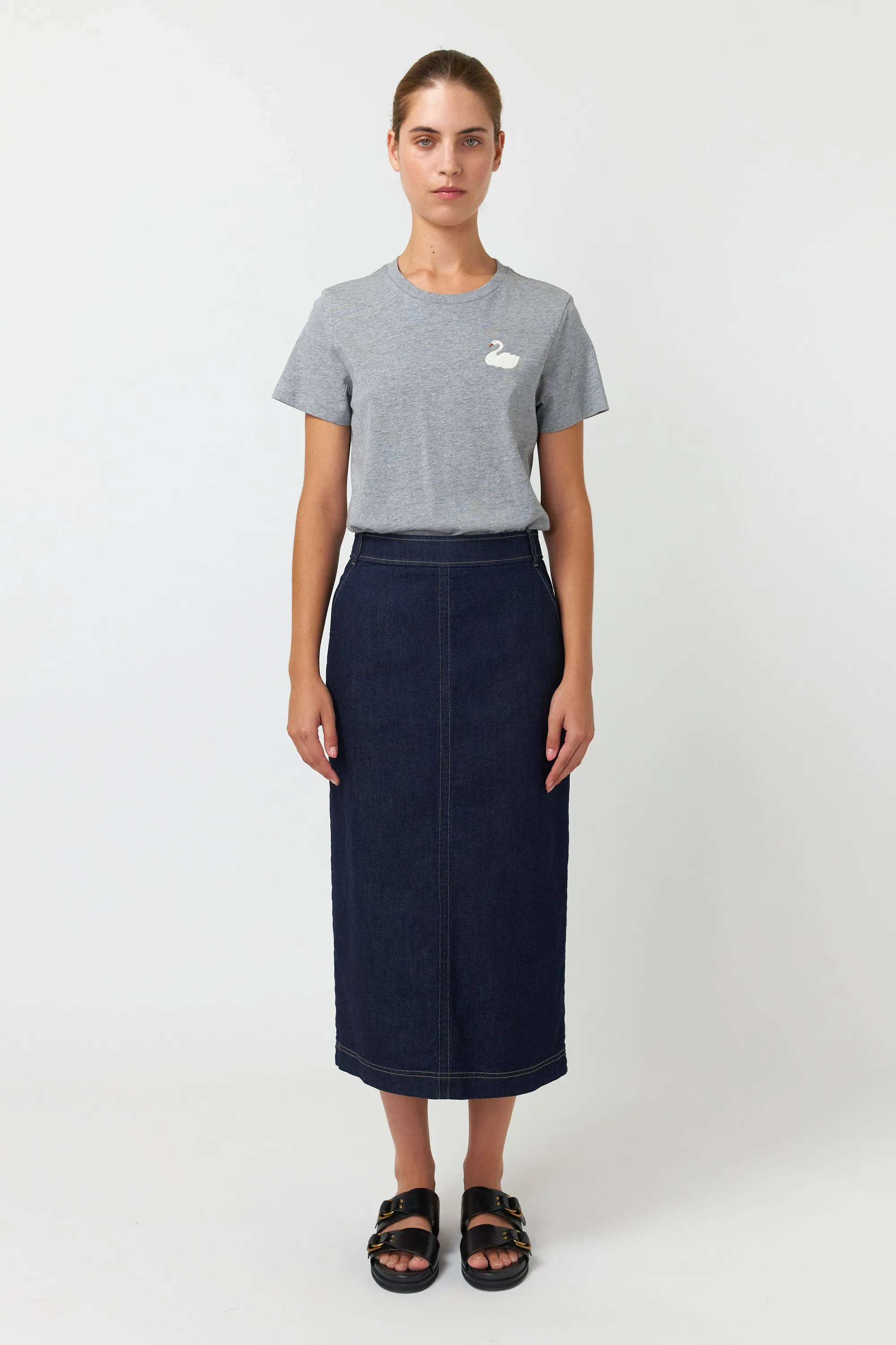 Sylvester Denim Skirt Dark Indigo