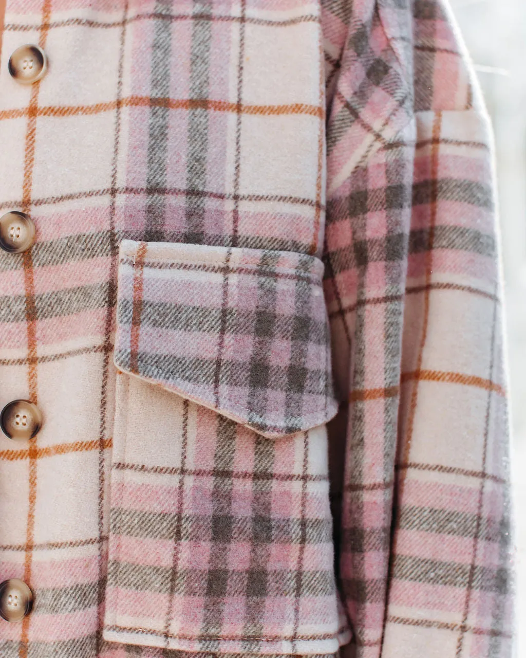 TastyHottie - Gilroy Button Down Plaid Shacket