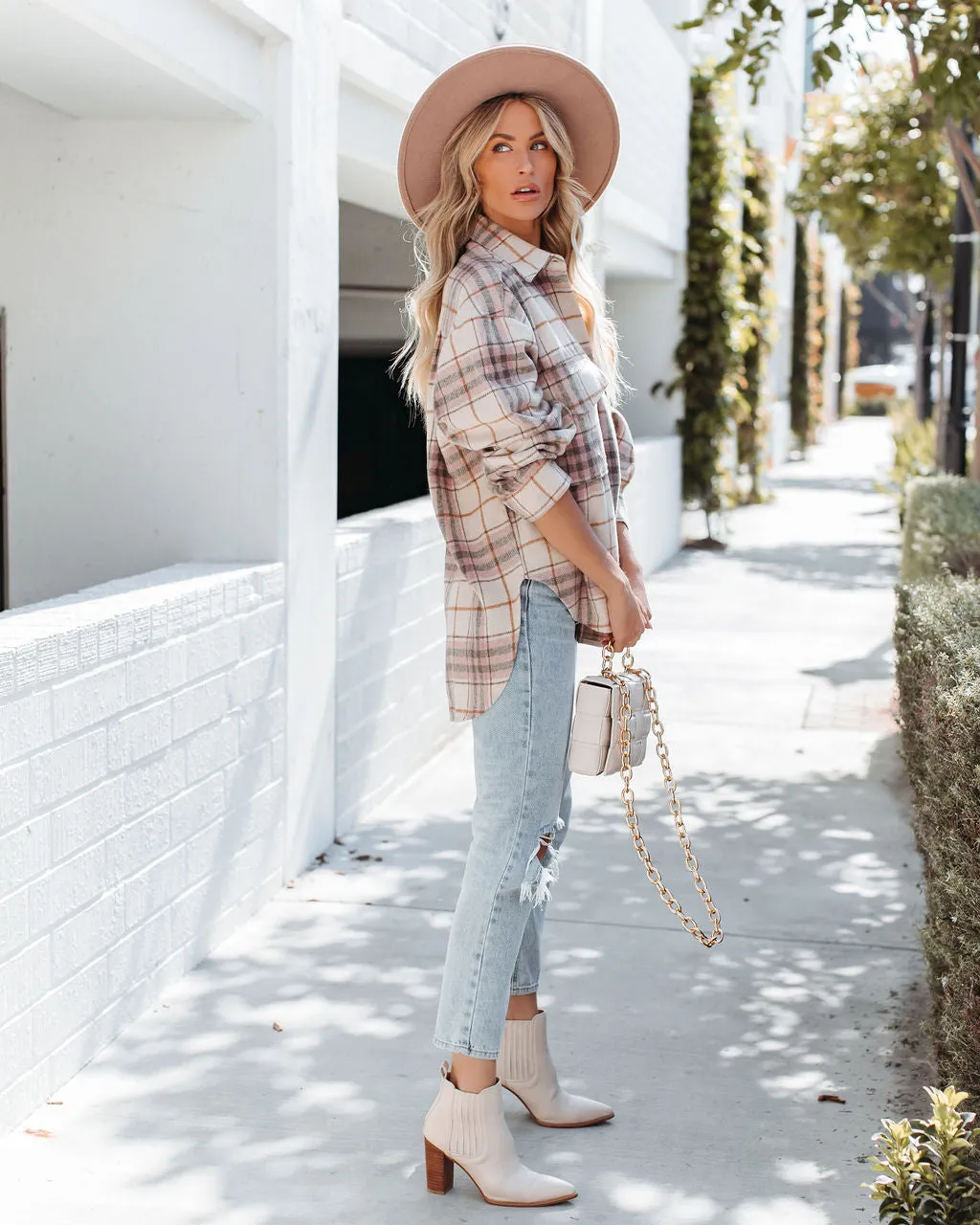 TastyHottie - Gilroy Button Down Plaid Shacket