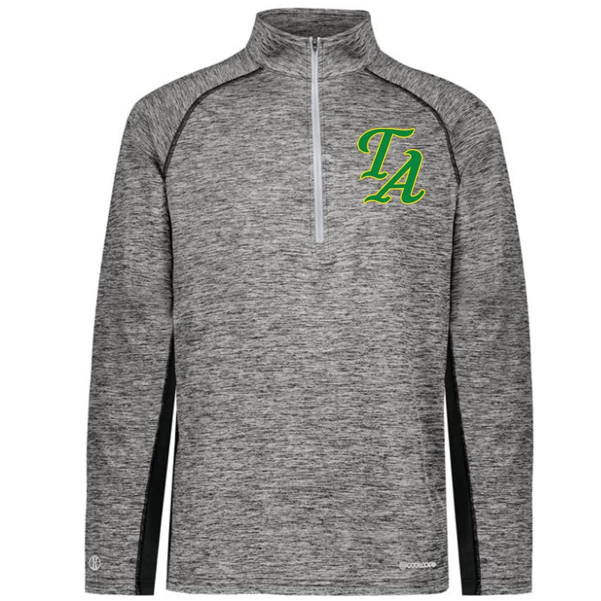 Twiggs Academy - Electrify Coolcore 1.2 Zip Pullover with TA (san andreas font) - Black