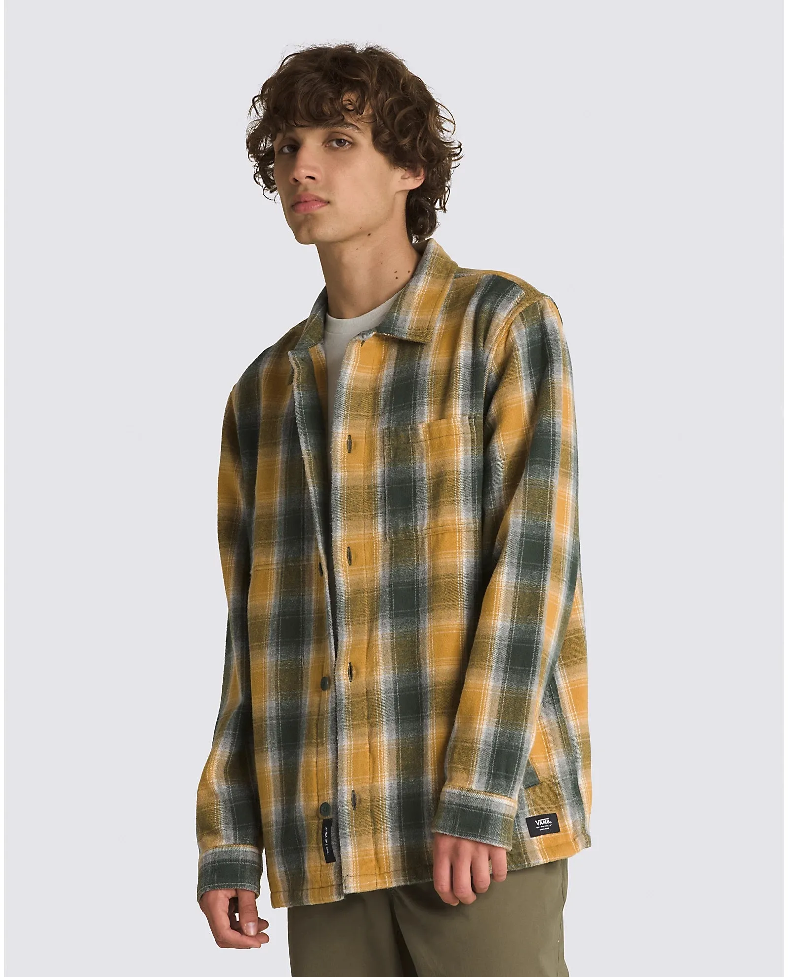 VANS Pemberton Long Sleeve Shacket Deep Forest/Wood Thrush
