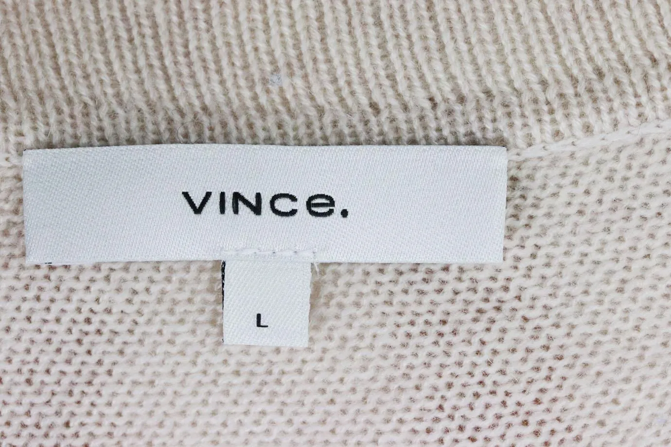 VINCE WOOL AND CASHMERE BLEND DRESS LARGE