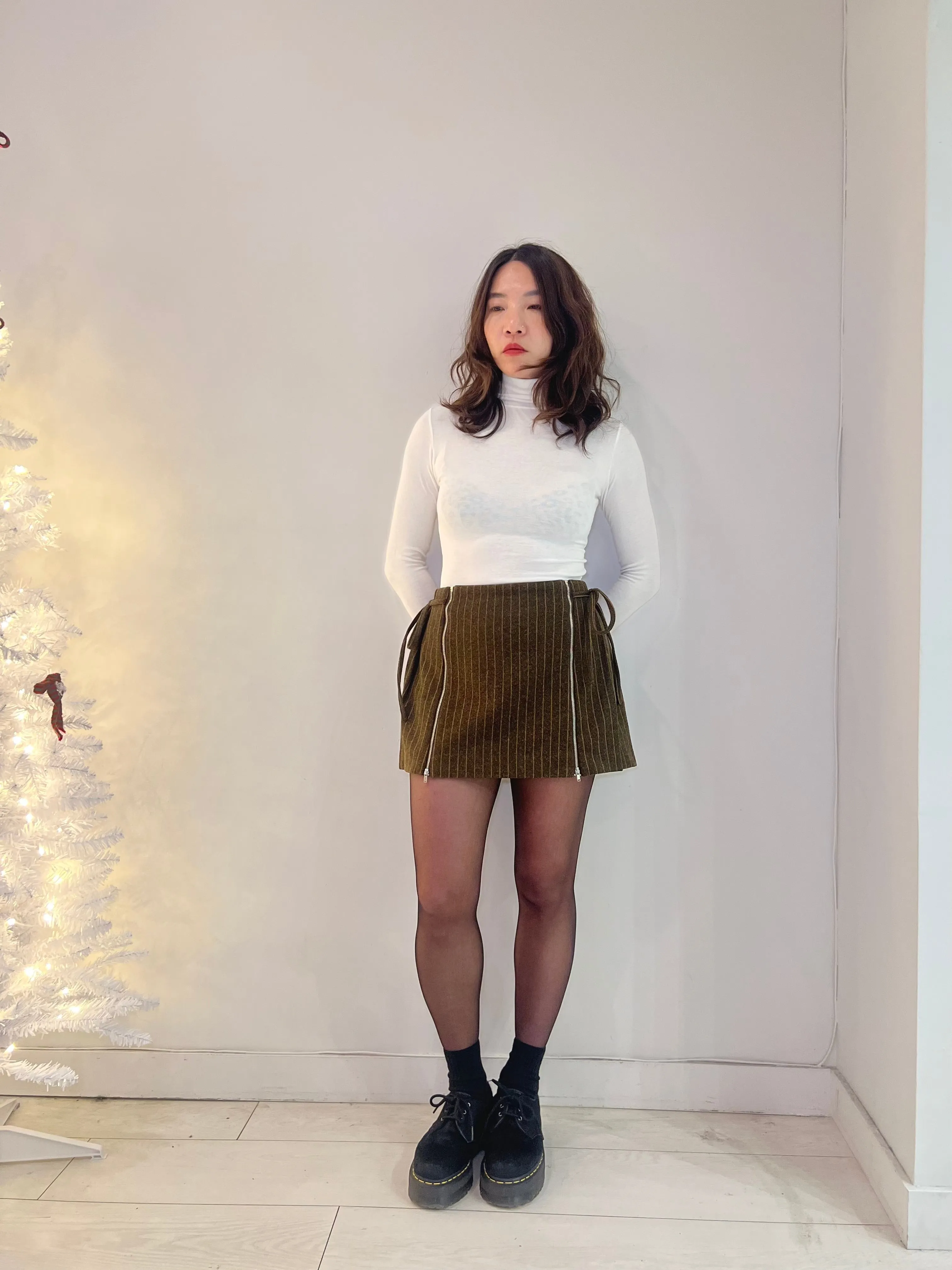 VIVIAN Basic turtleneck top