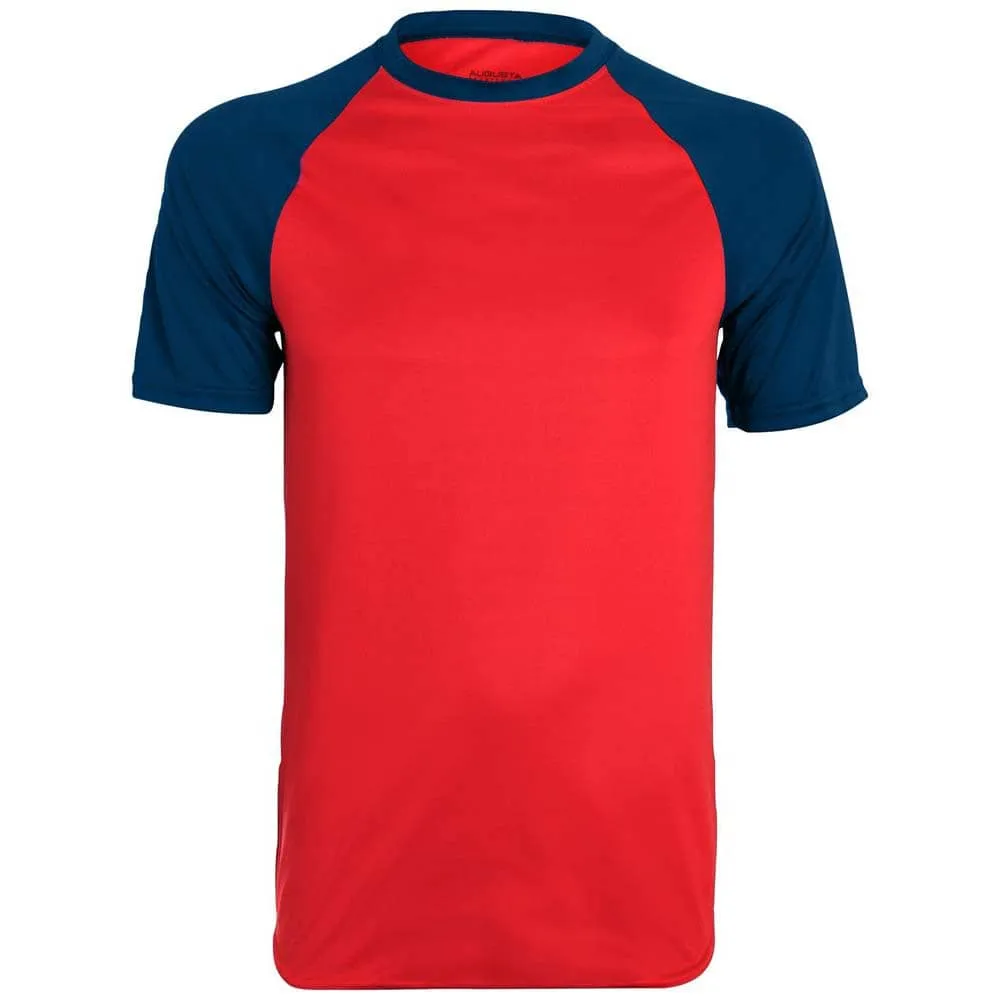 Wicking Retro Short Sleeve Jersey Red-Navy