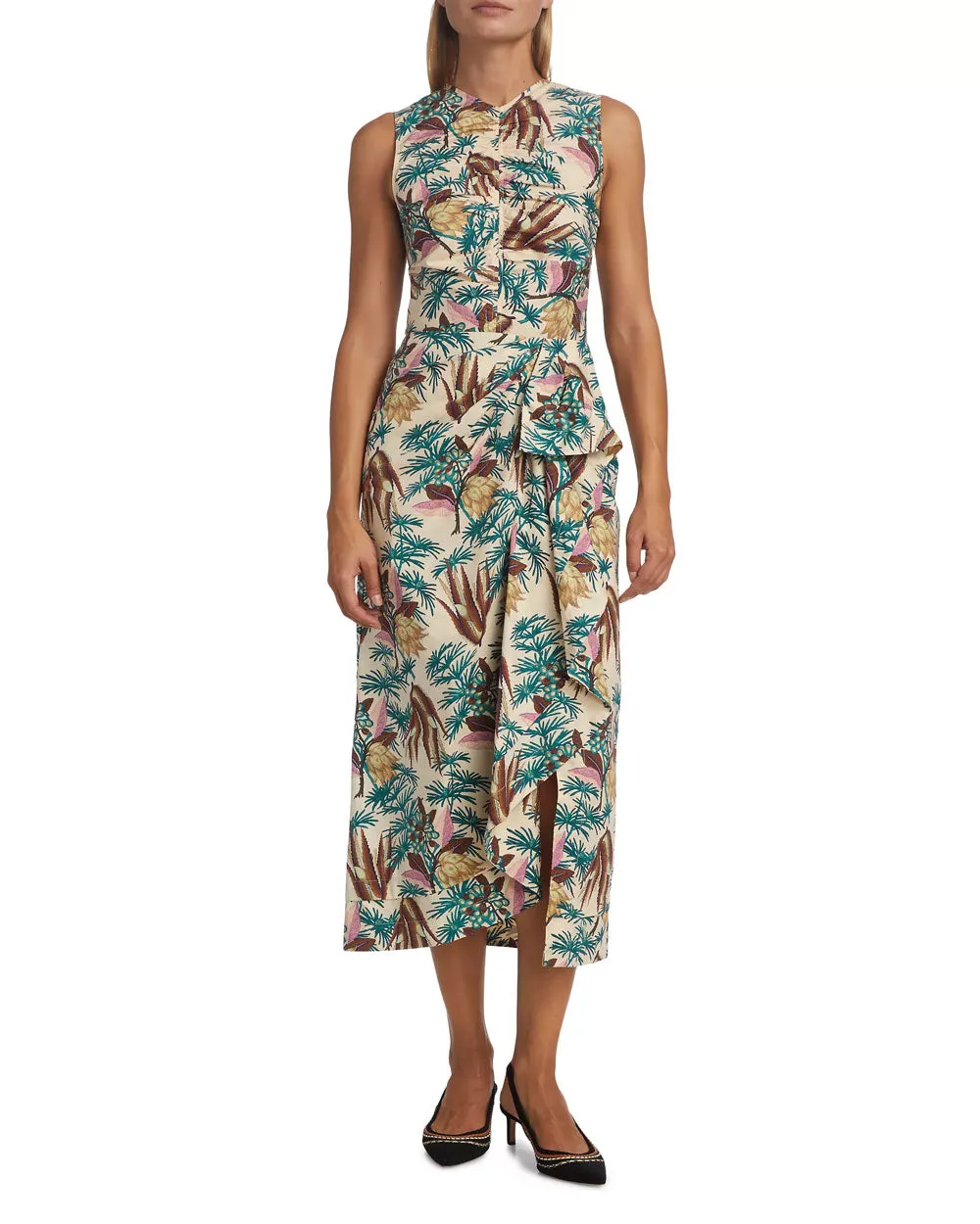 Wildflower Sleeveless Edlyn Midi Dress