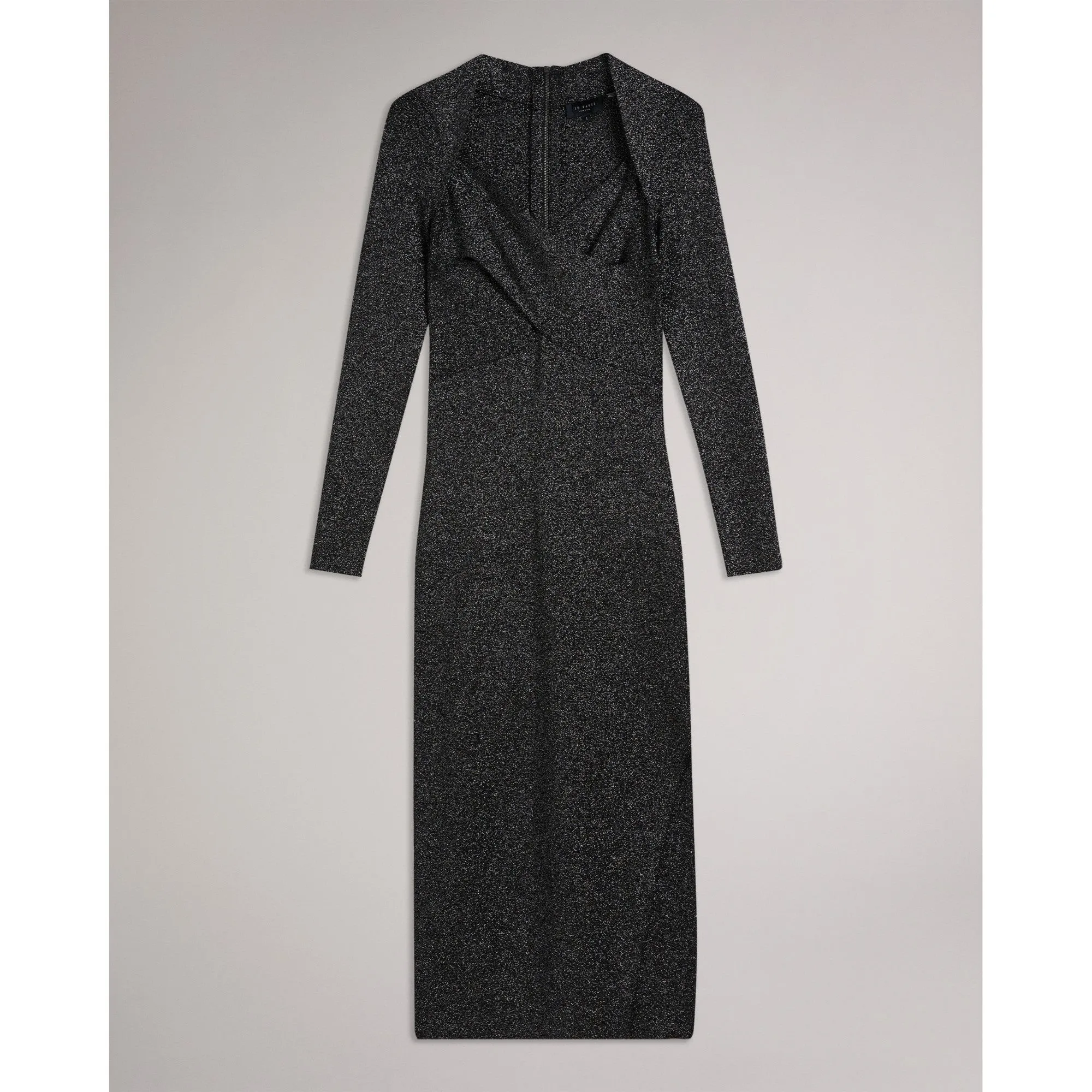 Women Wmd-Tabytha-Slim Fit Cross Over Knit Dress - Black