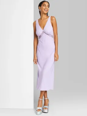 Women's Lace Slip Dress,Lilac