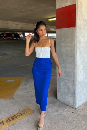 Zendaya Side Slit Midi Skirt